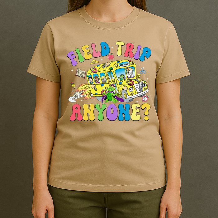 Field Trip Anyone Field Day Let The Games Begin School Bus Gift T-Shirt