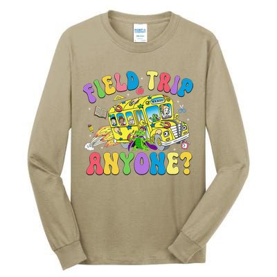Field Trip Anyone Field Day Let The Games Begin School Bus Gift Tall Long Sleeve T-Shirt