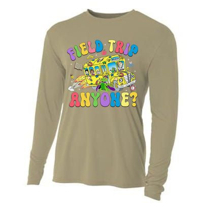 Field Trip Anyone Field Day Let The Games Begin School Bus Gift Cooling Performance Long Sleeve Crew