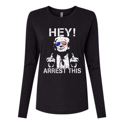 Funny Trump Arrest This Gift Womens Cotton Relaxed Long Sleeve T-Shirt