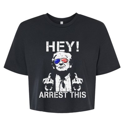 Funny Trump Arrest This Gift Bella+Canvas Jersey Crop Tee