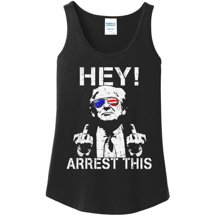 Funny Trump Arrest This Gift Ladies Essential Tank