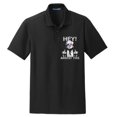 Funny Trump Arrest This Gift Dry Zone Grid Polo