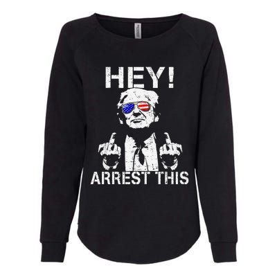 Funny Trump Arrest This Gift Womens California Wash Sweatshirt