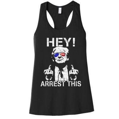 Funny Trump Arrest This Gift Women's Racerback Tank