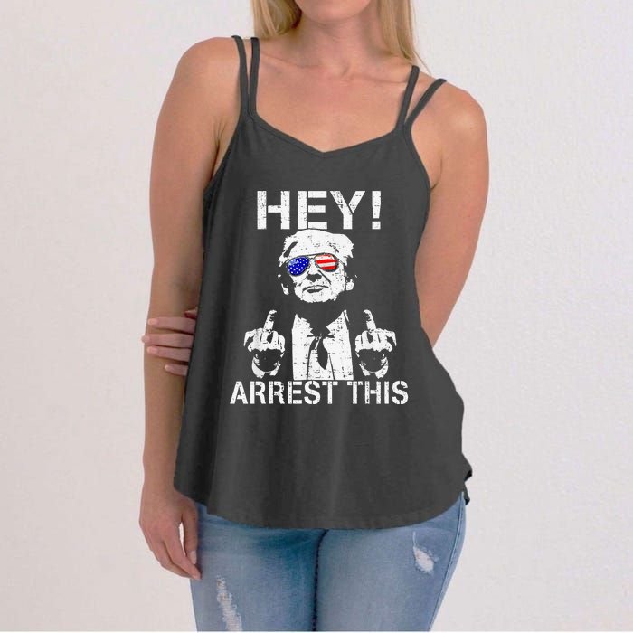 Funny Trump Arrest This Gift Women's Strappy Tank