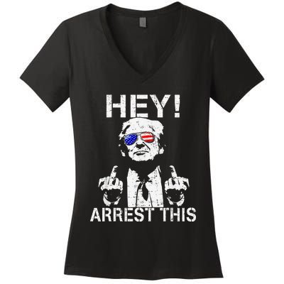 Funny Trump Arrest This Gift Women's V-Neck T-Shirt