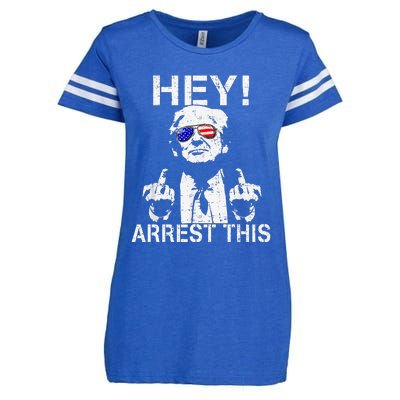 Funny Trump Arrest This Gift Enza Ladies Jersey Football T-Shirt