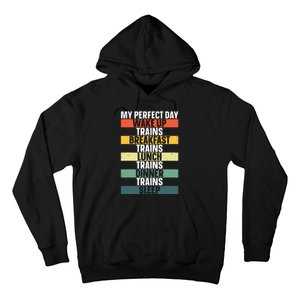 Funny Train Art For Railroad Vehicle Train Lover Hoodie