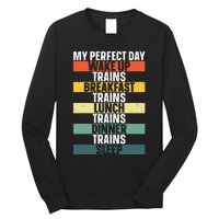 Funny Train Art For Railroad Vehicle Train Lover Long Sleeve Shirt