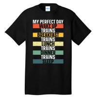 Funny Train Art For Railroad Vehicle Train Lover Tall T-Shirt