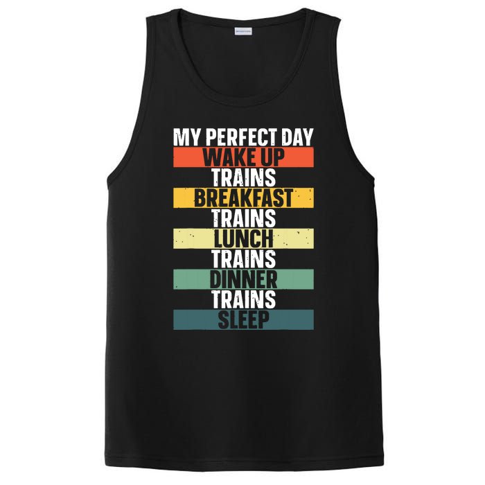 Funny Train Art For Railroad Vehicle Train Lover PosiCharge Competitor Tank