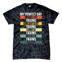 Funny Train Art For Railroad Vehicle Train Lover Tie-Dye T-Shirt