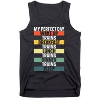 Funny Train Art For Railroad Vehicle Train Lover Tank Top