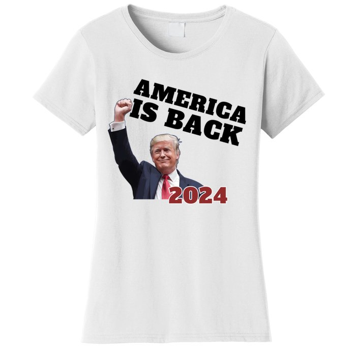 Funny Trump America Is Back 2024 Winner Made Liberals Cry Women's T-Shirt