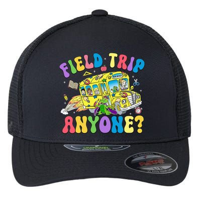 Field Trip Anyone Field Day Let The Games Begin School Bus Flexfit Unipanel Trucker Cap