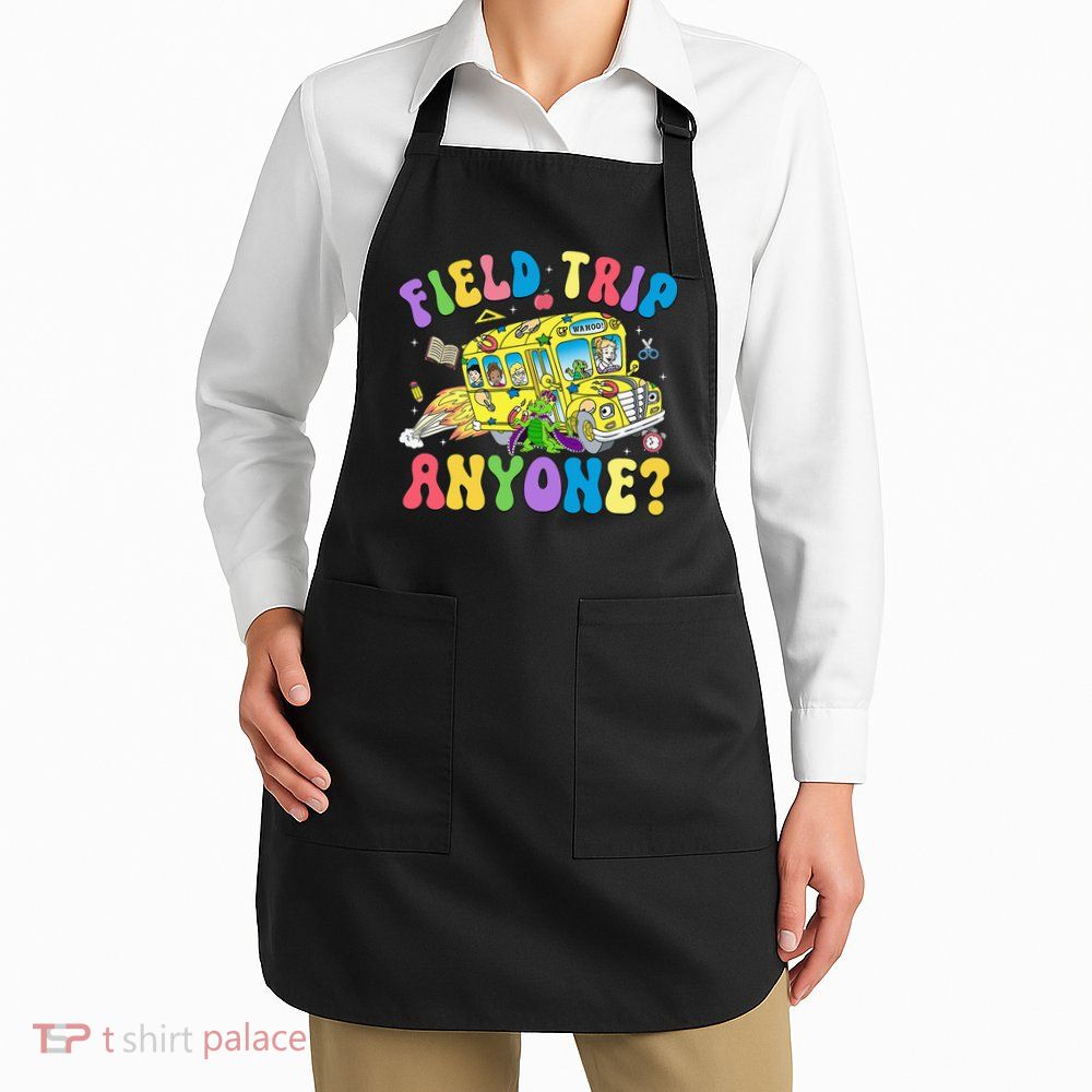 Field Trip Anyone Field Day Let The Games Begin School Bus Apron