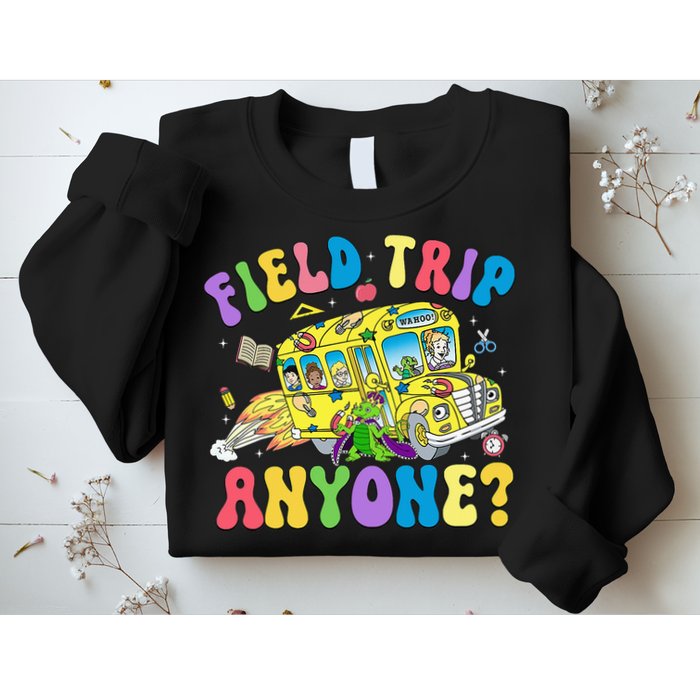Field Trip Anyone Field Day Let The Games Begin School Bus Sweatshirt
