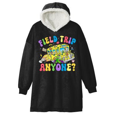 Field Trip Anyone Field Day Let The Games Begin School Bus Hooded Wearable Blanket