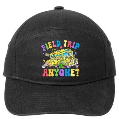 Field Trip Anyone Field Day Let The Games Begin School Bus 7-Panel Snapback Hat
