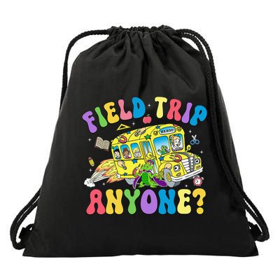 Field Trip Anyone Field Day Let The Games Begin School Bus Drawstring Bag