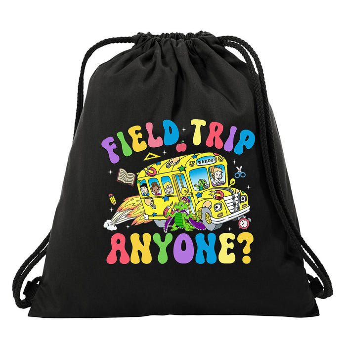 Field Trip Anyone Field Day Let The Games Begin School Bus Drawstring Bag