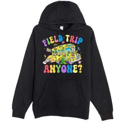 Field Trip Anyone Field Day Let The Games Begin School Bus Premium Pullover Hoodie