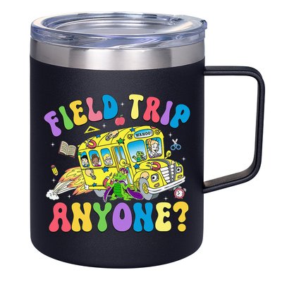Field Trip Anyone Field Day Let The Games Begin School Bus 12oz Stainless Steel Coffee Mug