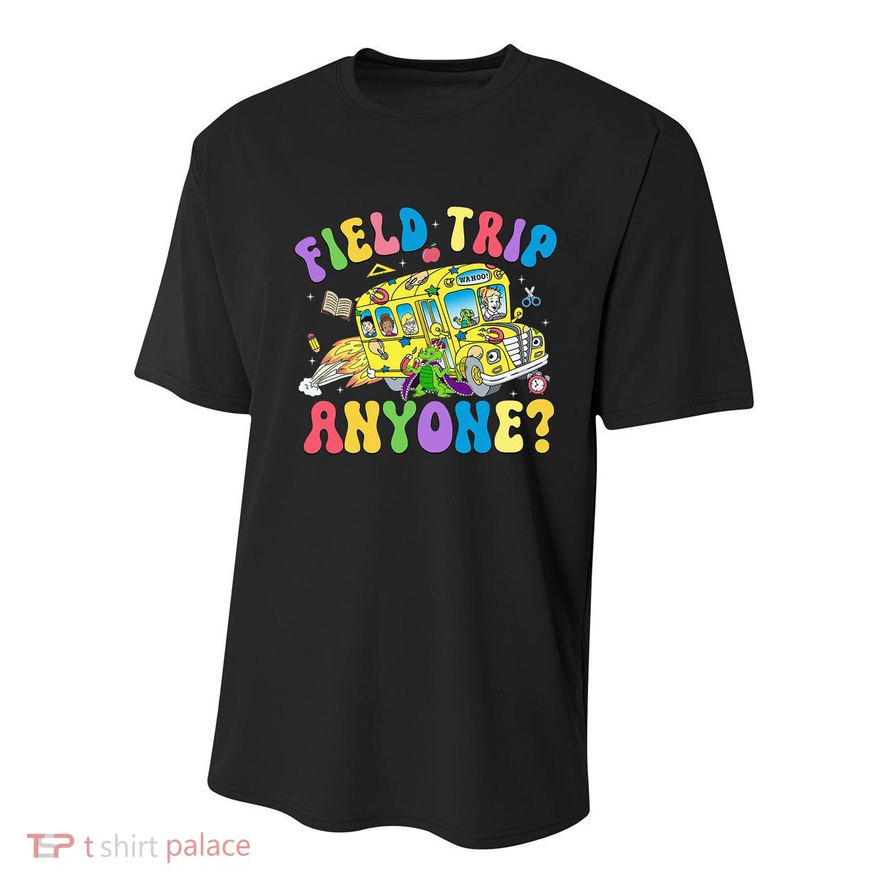 Field Trip Anyone Field Day Let The Games Begin School Bus Youth Performance Sprint T-Shirt