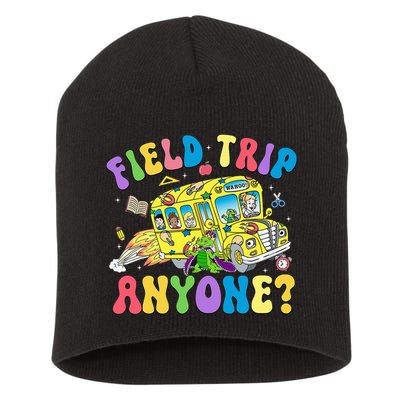 Field Trip Anyone Field Day Let The Games Begin School Bus Short Acrylic Beanie