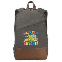 Field Trip Anyone Field Day Let The Games Begin School Bus Cotton Canvas Backpack