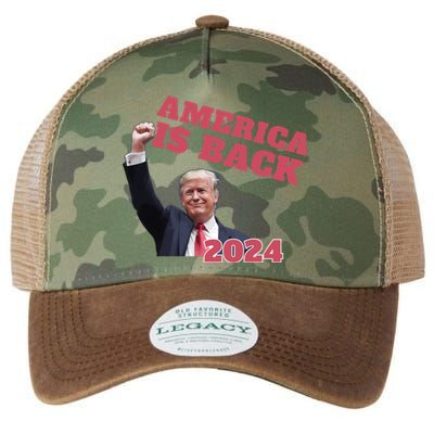 Funny Trump America Is Back 2024 Winner Made Liberals Cry Legacy Tie Dye Trucker Hat