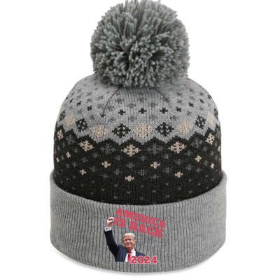 Funny Trump America Is Back 2024 Winner Made Liberals Cry The Baniff Cuffed Pom Beanie