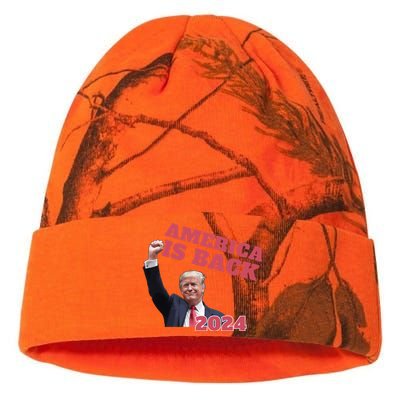 Funny Trump America Is Back 2024 Winner Made Liberals Cry Kati Licensed 12" Camo Beanie