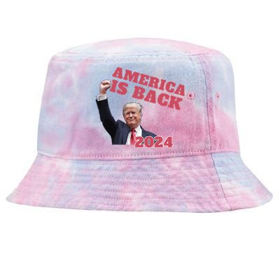 Funny Trump America Is Back 2024 Winner Made Liberals Cry Tie-Dyed Bucket Hat