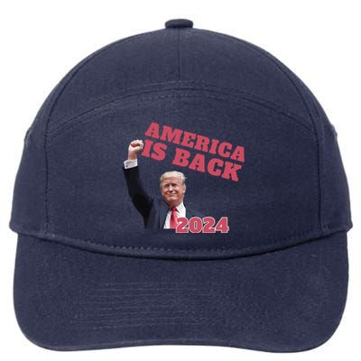 Funny Trump America Is Back 2024 Winner Made Liberals Cry 7-Panel Snapback Hat