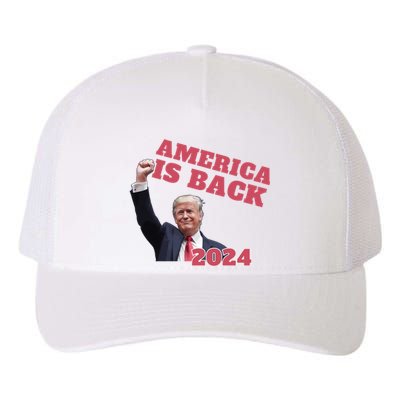 Funny Trump America Is Back 2024 Winner Made Liberals Cry Yupoong Adult 5-Panel Trucker Hat