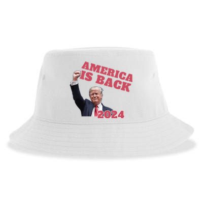 Funny Trump America Is Back 2024 Winner Made Liberals Cry Sustainable Bucket Hat