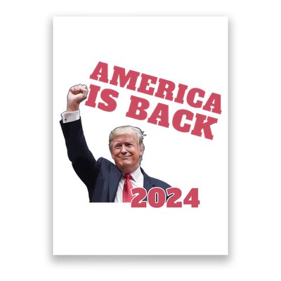 Funny Trump America Is Back 2024 Winner Made Liberals Cry Poster