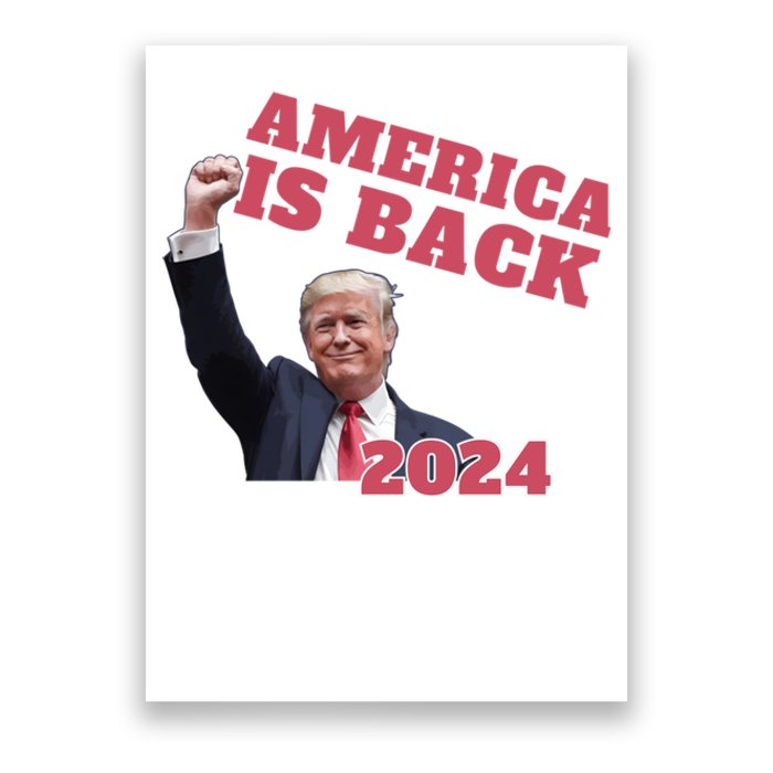 Funny Trump America Is Back 2024 Winner Made Liberals Cry Poster