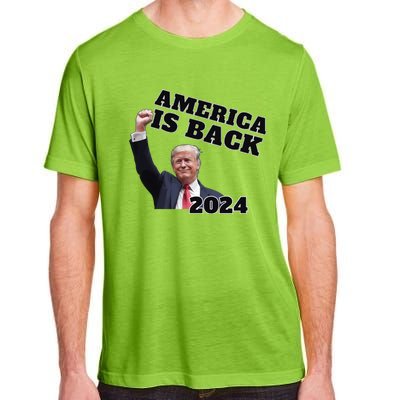 Funny Trump America Is Back 2024 Winner Made Liberals Cry Adult ChromaSoft Performance T-Shirt