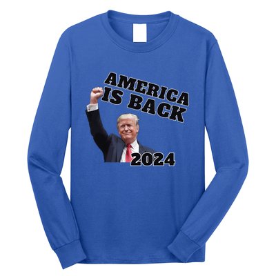 Funny Trump America Is Back 2024 Winner Made Liberals Cry Long Sleeve Shirt