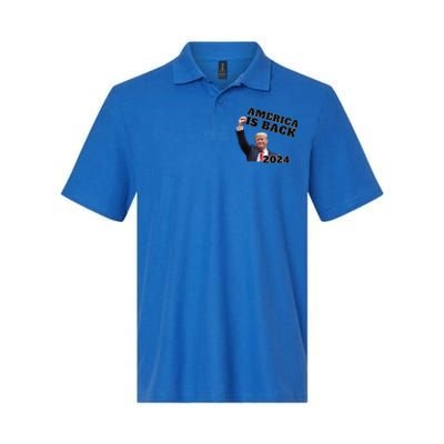 Funny Trump America Is Back 2024 Winner Made Liberals Cry Softstyle Adult Sport Polo