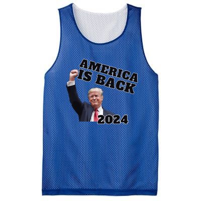 Funny Trump America Is Back 2024 Winner Made Liberals Cry Mesh Reversible Basketball Jersey Tank