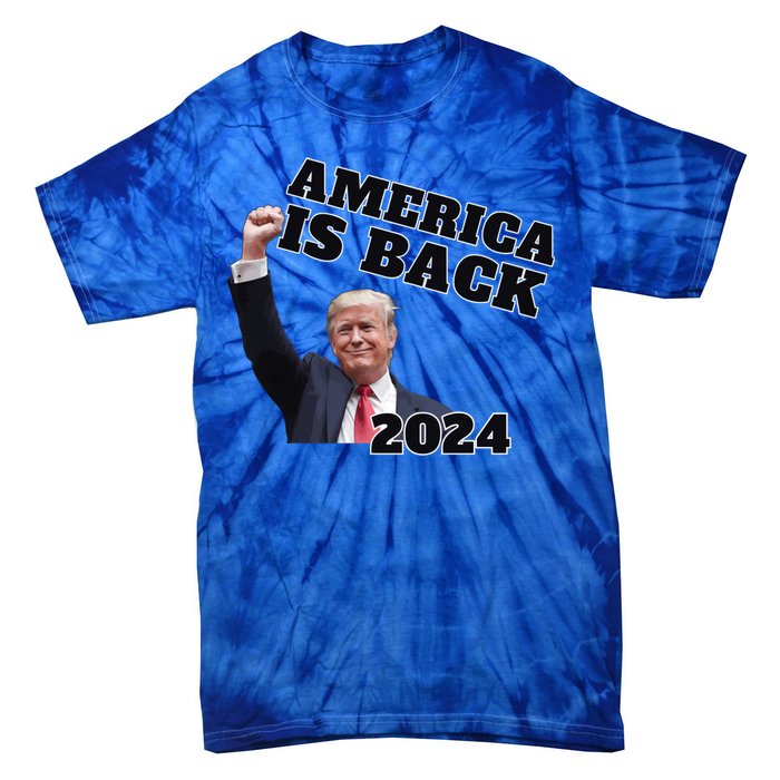 Funny Trump America Is Back 2024 Winner Made Liberals Cry Tie-Dye T-Shirt