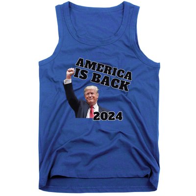 Funny Trump America Is Back 2024 Winner Made Liberals Cry Tank Top