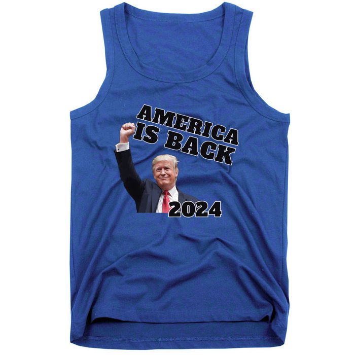 Funny Trump America Is Back 2024 Winner Made Liberals Cry Tank Top