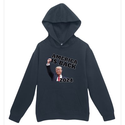 Funny Trump America Is Back 2024 Winner Made Liberals Cry Urban Pullover Hoodie