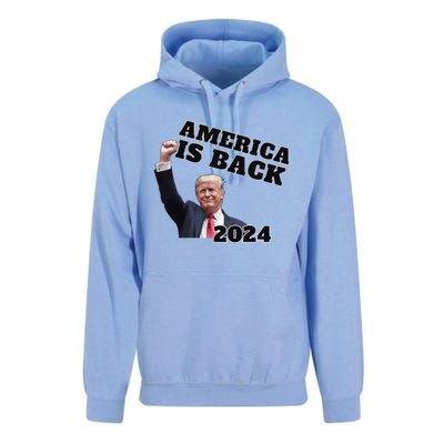 Funny Trump America Is Back 2024 Winner Made Liberals Cry Unisex Surf Hoodie