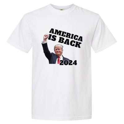 Funny Trump America Is Back 2024 Winner Made Liberals Cry Garment-Dyed Heavyweight T-Shirt